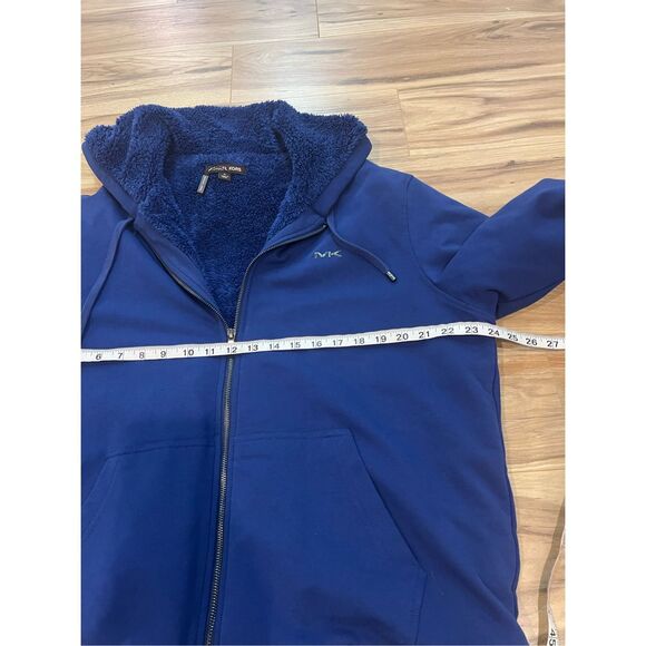 Michael Kors Men blue full zip hoodie sz XL - Picture 5 of 7
